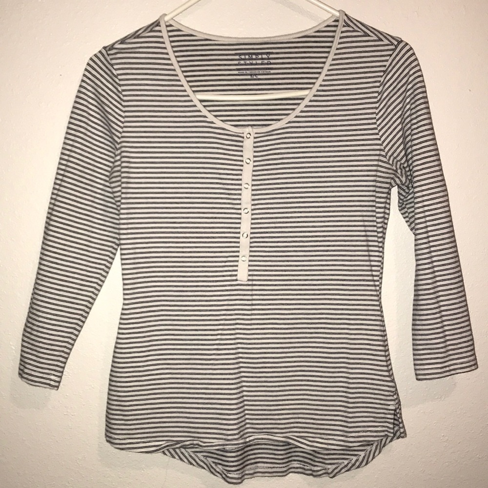 quarter striped sleeve